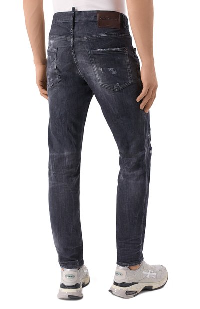 Джинсы skater DSQUARED2 темно-серого цвета по цене 79950 руб., арт. S71LB1574/S30503, фото 4 Джинсы skater DSQUARED2, арт. S71LB1574/S30503, фото 4