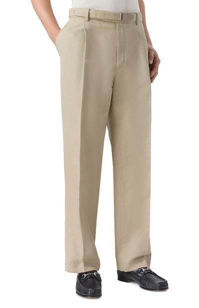 Брюки изо льна и хлопка BRIONI, арт. RPCD0L-PA106, фото 3