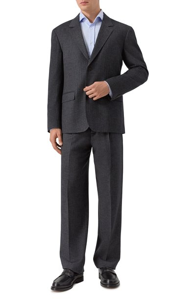 Пиджак из шерсти и шелка 12 STOREEZ темно-серого цвета по цене 47000 руб., арт. 133340, фото 3 Пиджак из шерсти и шелка 12 STOREEZ, арт. 133340, фото 3