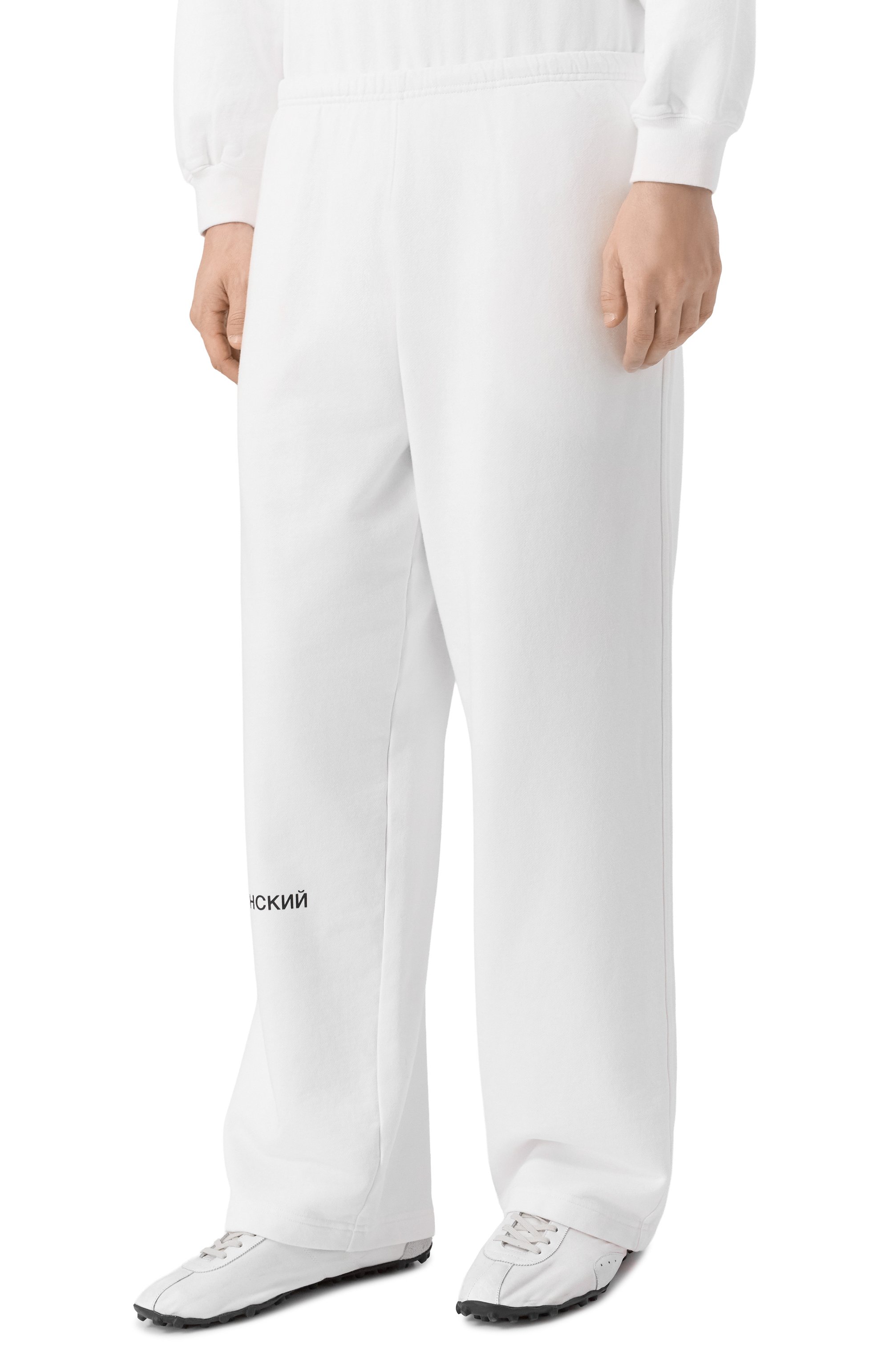 Хлопковые брюки ГОША РУБЧИНСКИЙ, арт. SWP_0301_WHITE, фото 3