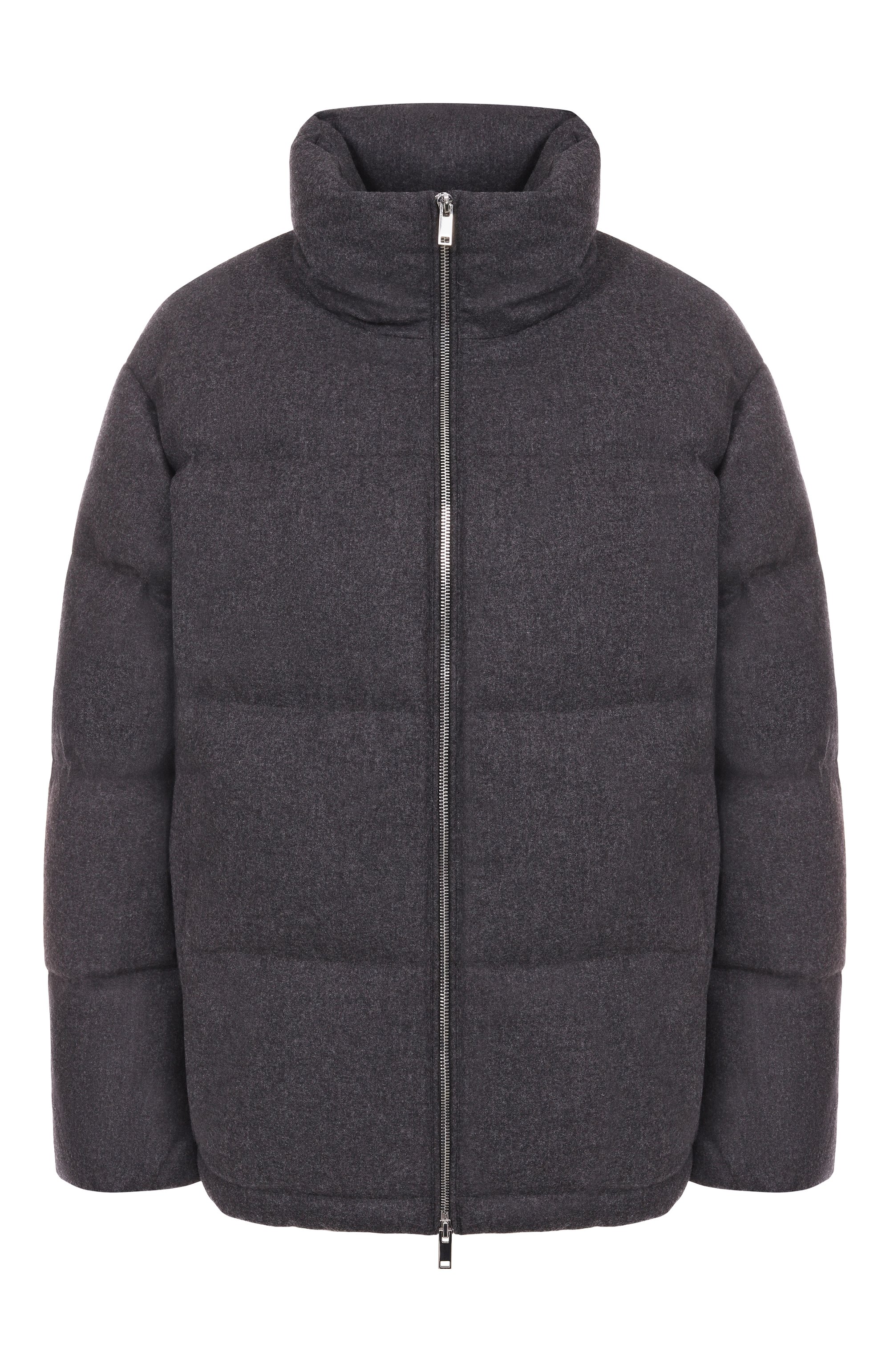 Пуховик из шерсти и кашемира 12 STOREEZ серого цвета по цене 69000 руб., арт. 133516, фото 1 Пуховик из шерсти и кашемира 12 STOREEZ, арт. 133516, фото 1