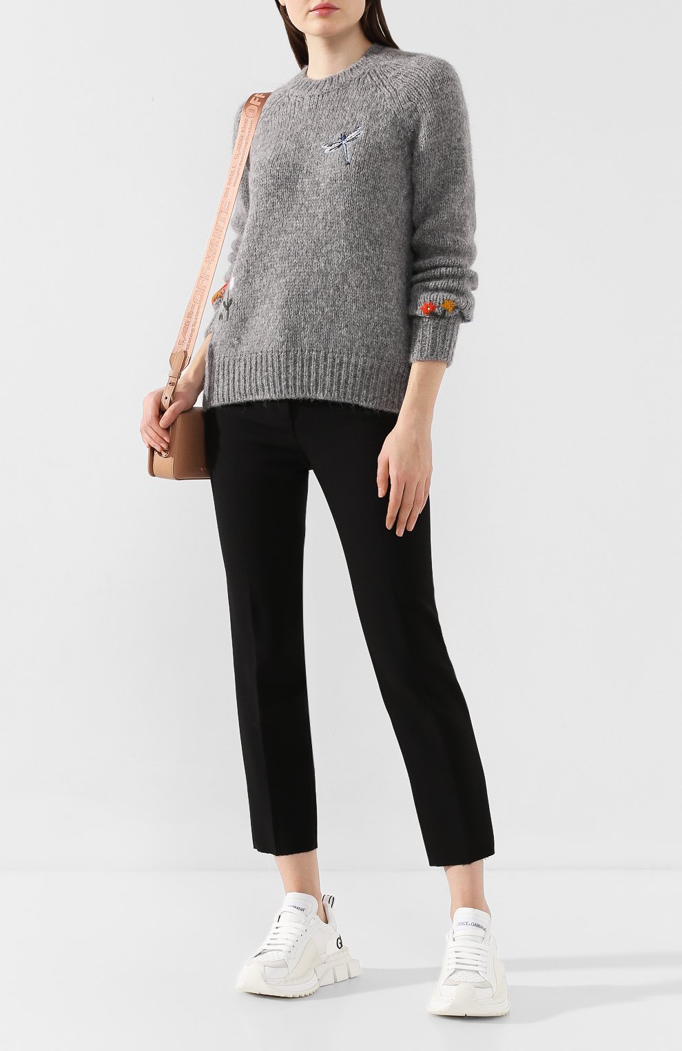 Шерстяной свитер STELLA MCCARTNEY серого цвета по цене 64700 руб., арт. 577397/S2107, фото 2 Шерстяной свитер STELLA MCCARTNEY, арт. 577397/S2107, фото 2