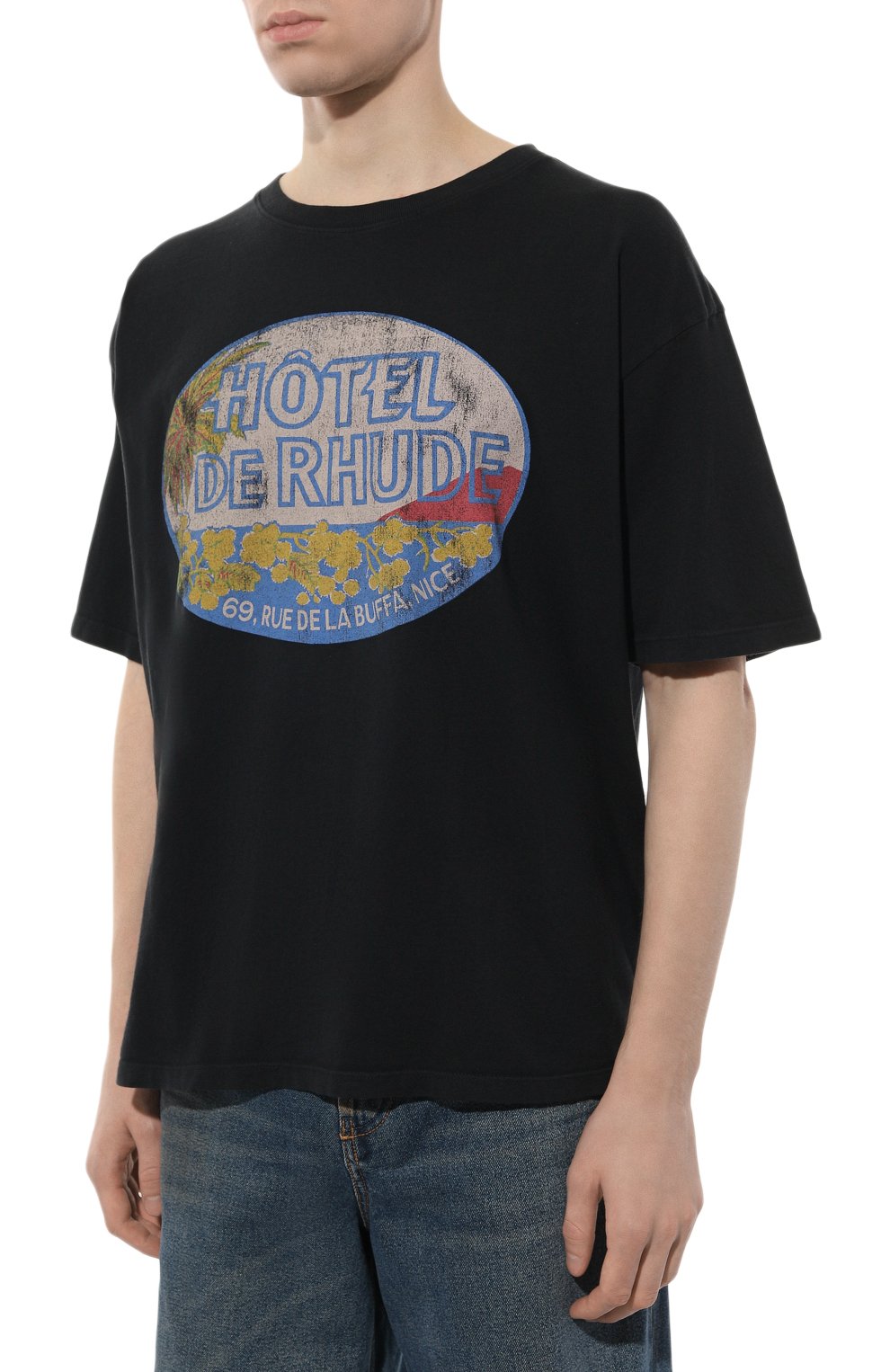 Хлопковая футболка RHUDE, арт. RHPS24TT04012610, фото 3