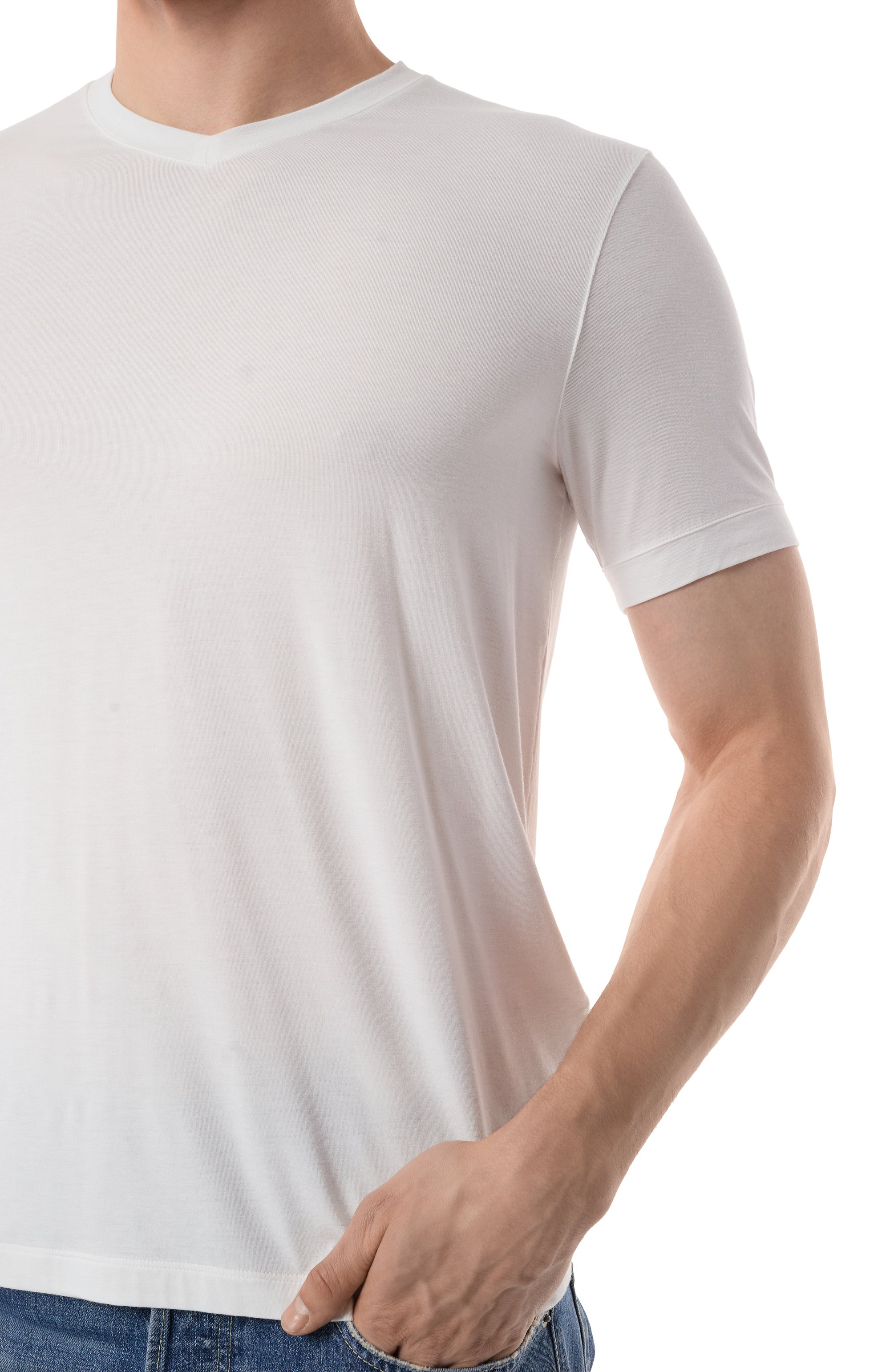 Футболка из вискозы GIORGIO ARMANI, арт. 8NST63/SJP4Z, фото 5