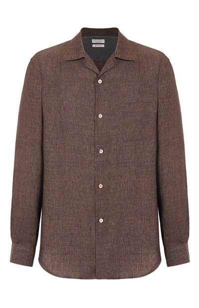Мужская льняная рубашка BRUNELLO CUCINELLI, арт. MM6950647