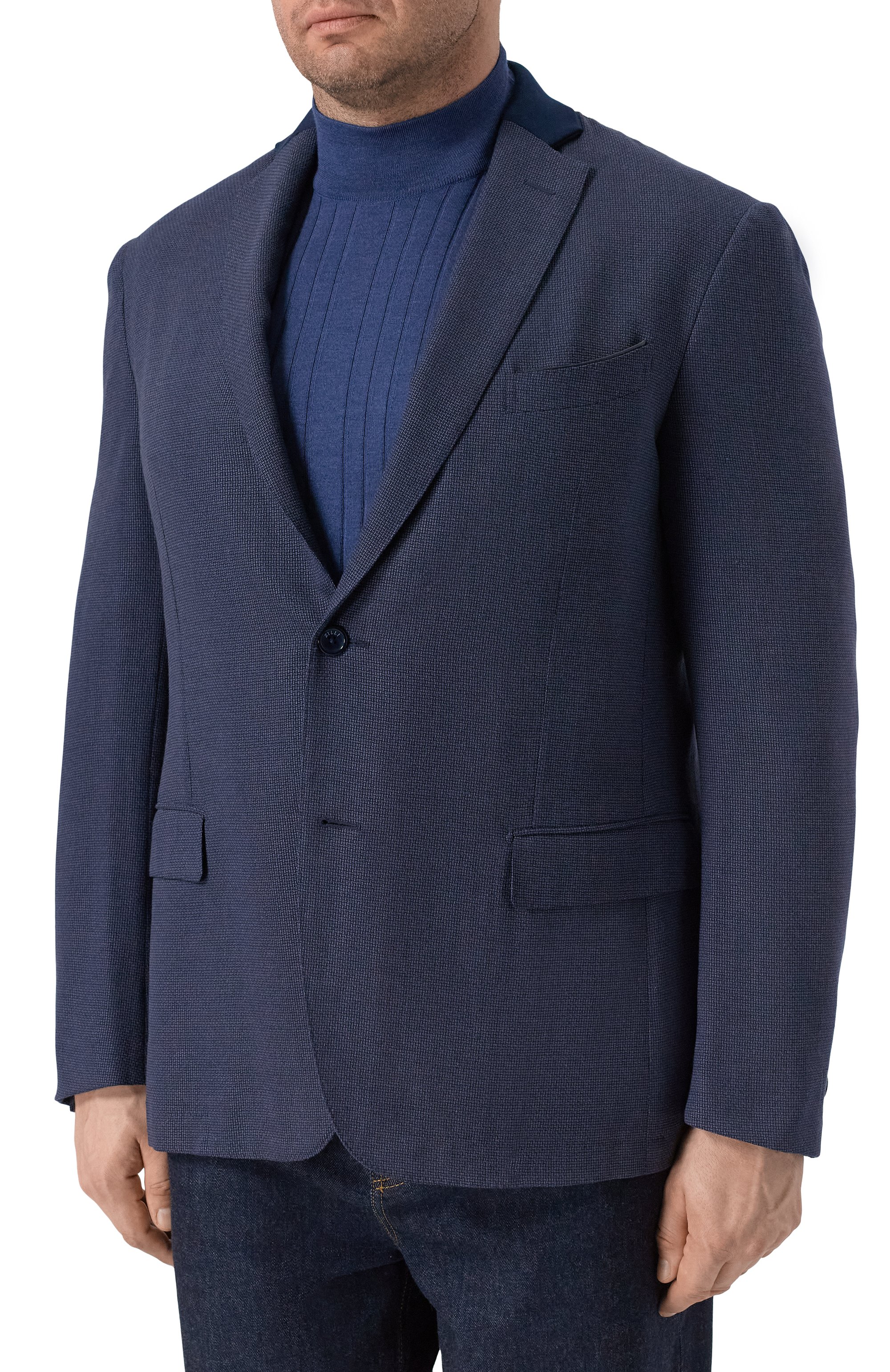 Пиджак из шерсти и шелка ZILLI, арт. MNP-G2W0S-36071/0001, фото 4