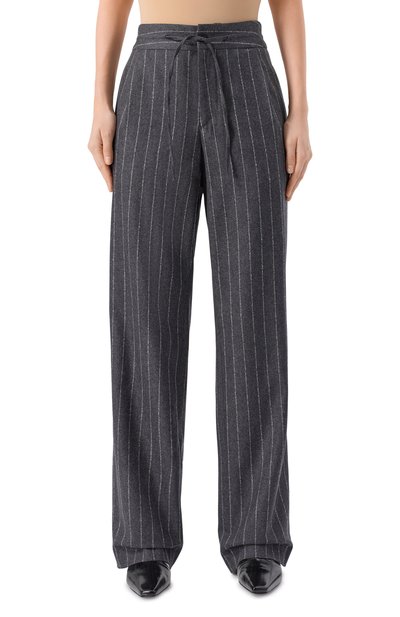 Брюки из шерсти и кашемира LOULOU DE SAISON серого цвета по цене 55600 руб., арт. LIZZIE, фото 3 Брюки из шерсти и кашемира LOULOU DE SAISON, арт. LIZZIE, фото 3