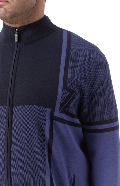 Кардиган из шерсти и шелка ZILLI, арт. JSS003M0240VZDTB0/64, фото 5