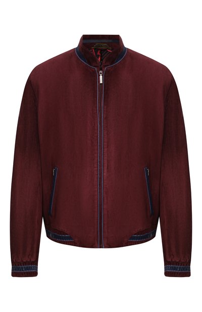 Мужской замшевый бомбер ZILLI, арт. A2BELG-01003/000A