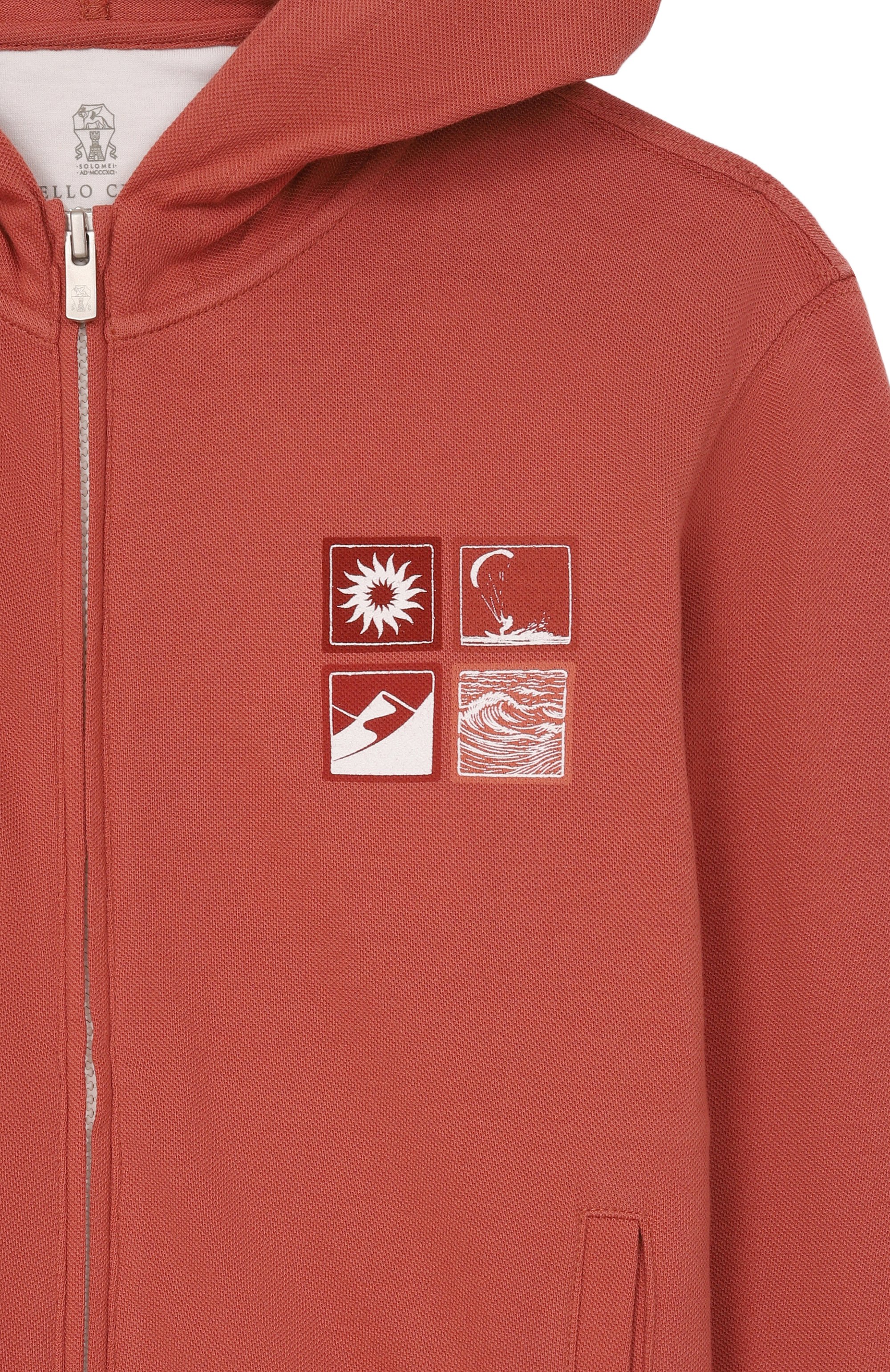 Хлопковая толстовка BRUNELLO CUCINELLI, арт. BE854E507B, фото 3