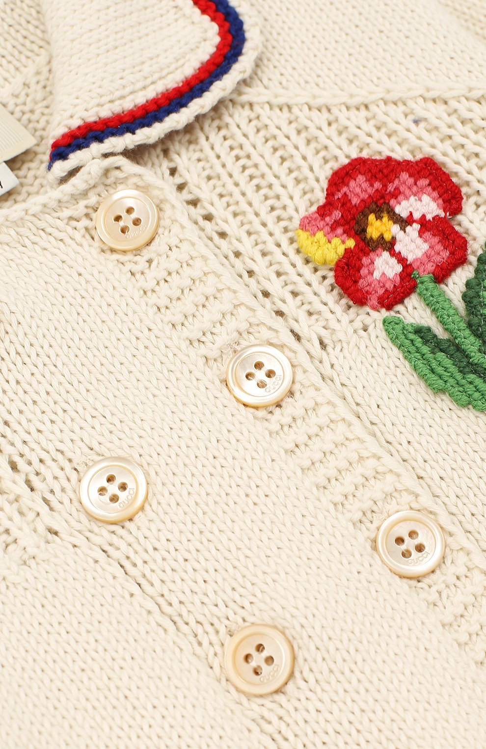 Двубортный шерстяной кардиган с вышивкой GUCCI, арт. 503233/X3L78, фото 3