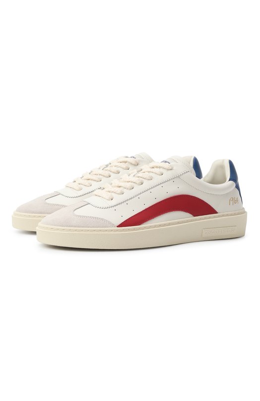 Кожаные кеды Rider Dsquared2 SNM0441/01504118 Белый SNM0441/01504118