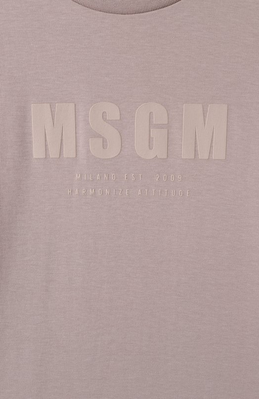 Хлопковая футболка MSGM kids 3