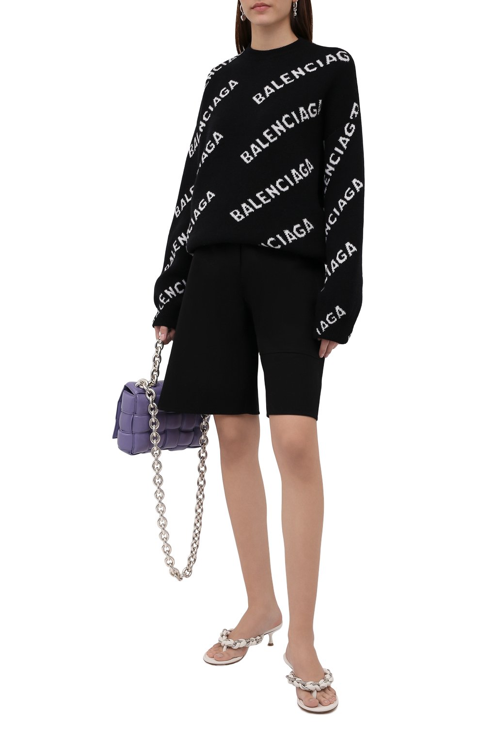 Шерстяной свитер BALENCIAGA черного цвета по цене 124000 руб., арт. 657520/T1567, фото 2 Шерстяной свитер BALENCIAGA, арт. 657520/T1567, фото 2