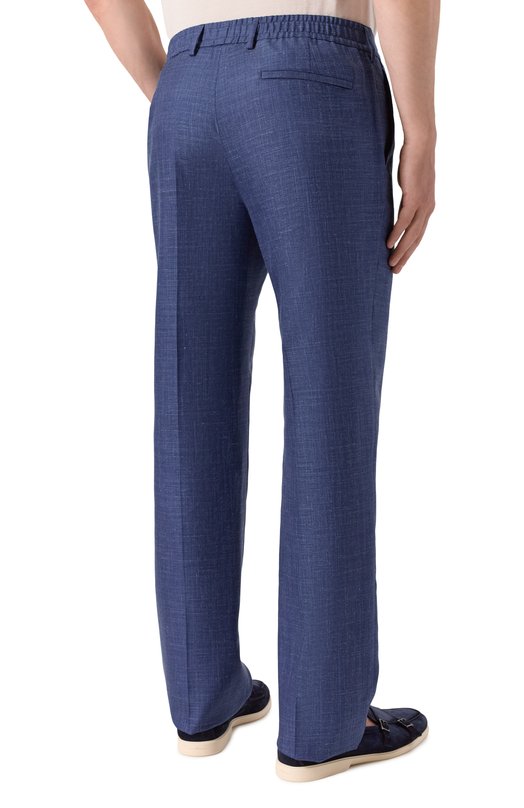 Брюки из шерсти и шелка MVST M26.CSM.T415/740-W00L/SILK Синий  M26.CSM.T415/740-W00L/SILK Фото 4