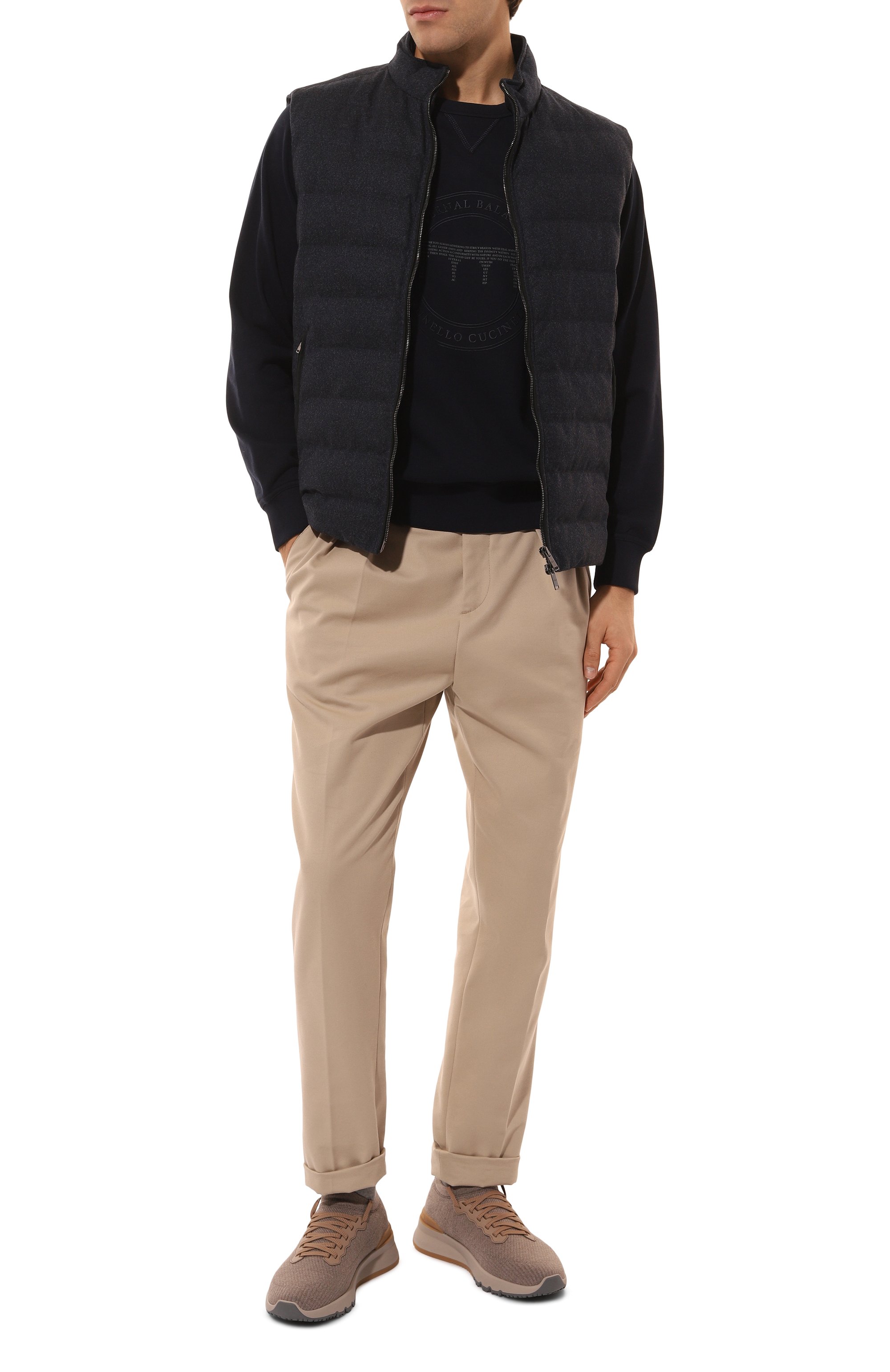 Текстильные кроссовки BRUNELLO CUCINELLI, арт. MZUWLB0253, фото 2