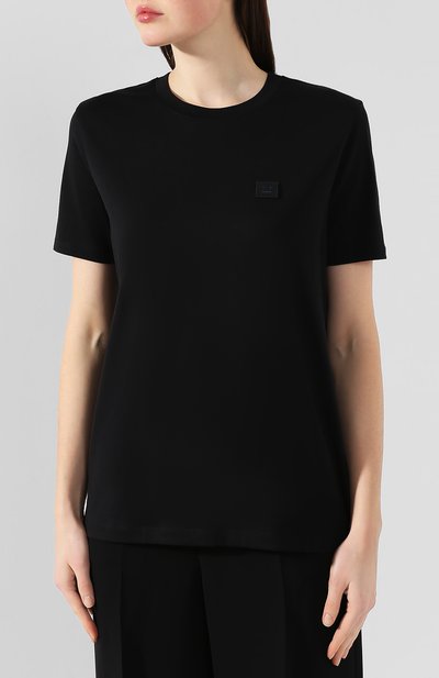 Хлопковая футболка ACNE STUDIOS, арт. AL0038/W, фото 3