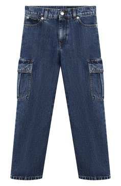 Детские джинсы DOLCE & GABBANA синего цвета, арт. L42F67/LDC25/8-12+ | Фото 1 (Материал сплава: Проставлено; Материал внешний: Хлопок; Нос: Не проставлено; Детали: Потертости; Ростовка одежда: 8 лет | 128 см, 10 - 11 лет | 140 - 146см, 12 лет | 152 см, 13 - 15 лет | 158 см)