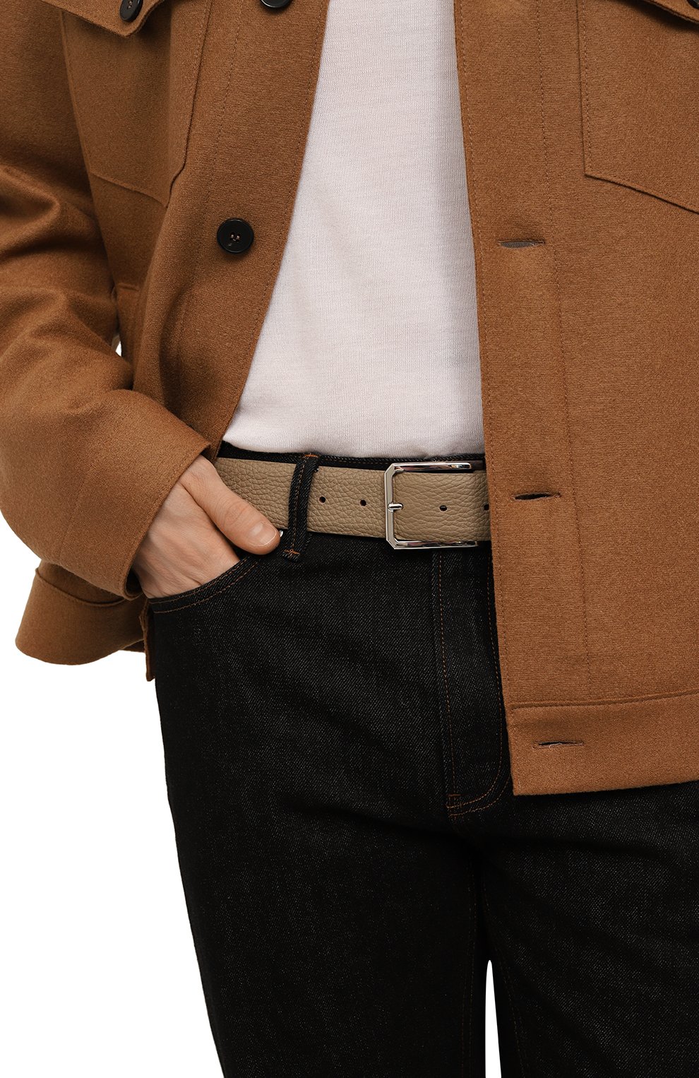 Кожаный ремень SANTONI, арт. CM40VS003C07ETR3E30, фото 2