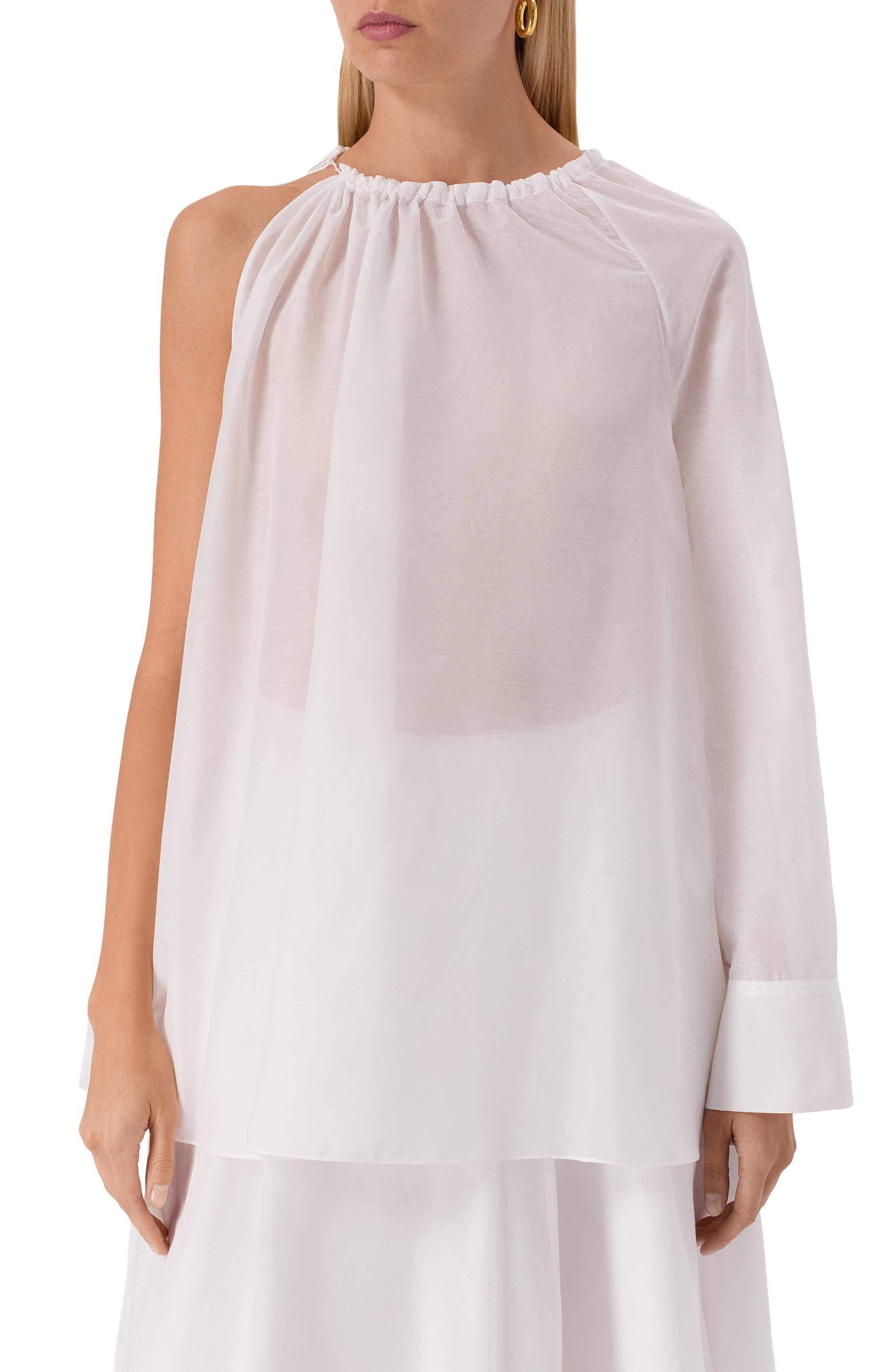 Топ из хлопка и шелка 12 STOREEZ, арт. 132899, фото 3