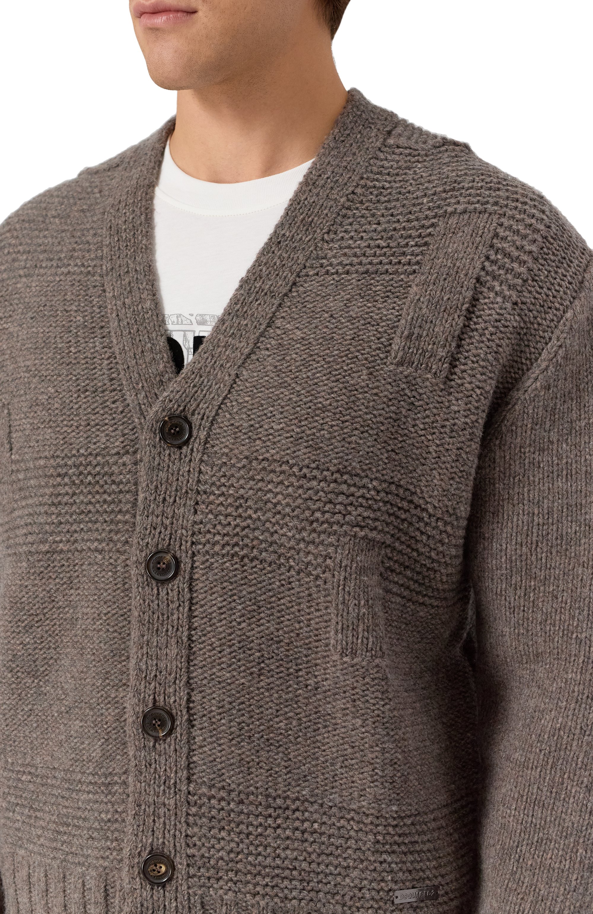 Шерстяной кардиган DSQUARED2, арт. S74HA1551/D13147, фото 5