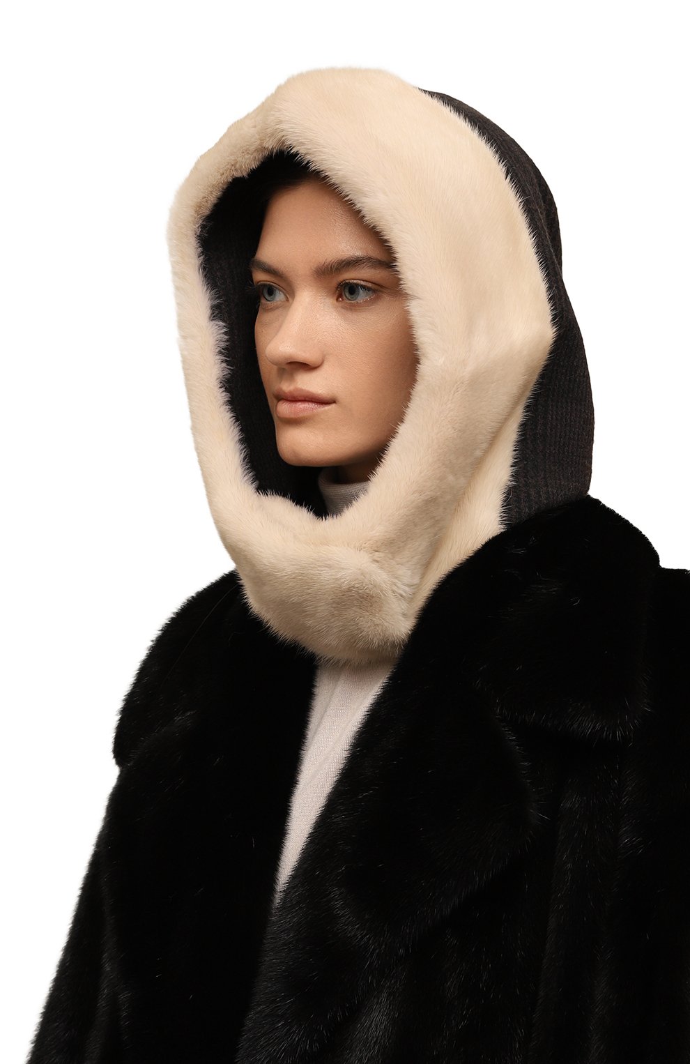 Капор с мехом норки VICTORIA KUSENKOVA, арт. 199309668546, фото 2