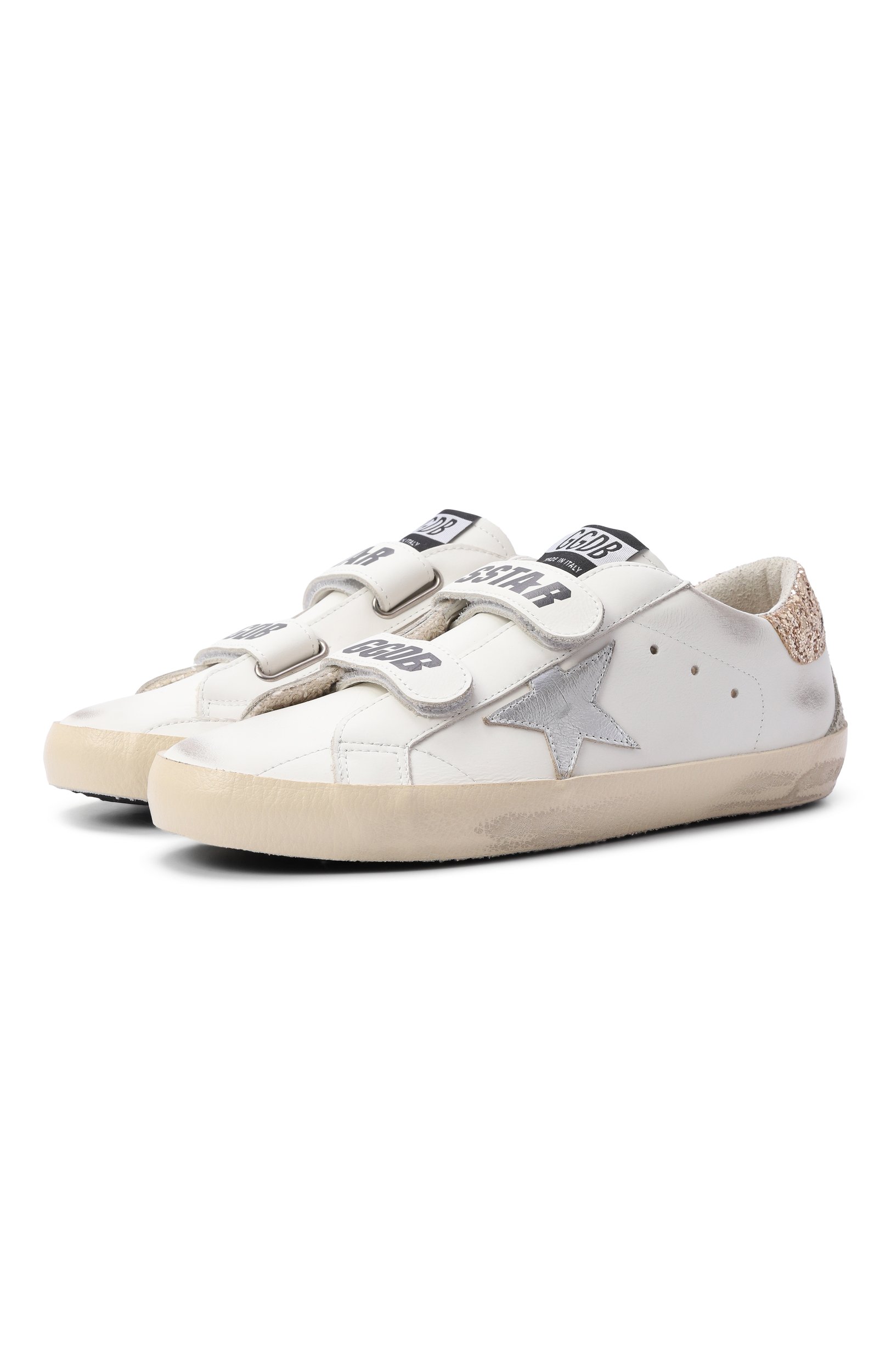 Кожаные кеды old school GOLDEN GOOSE DELUXE BRAND, арт. GTF00177.F008041, фото 1