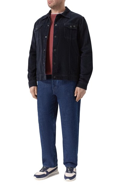 Футболка из шелка и хлопка BRUNELLO CUCINELLI бордового цвета по цене 88800 руб., арт. MR8337427W, фото 2 Футболка из шелка и хлопка BRUNELLO CUCINELLI, арт. MR8337427W, фото 2