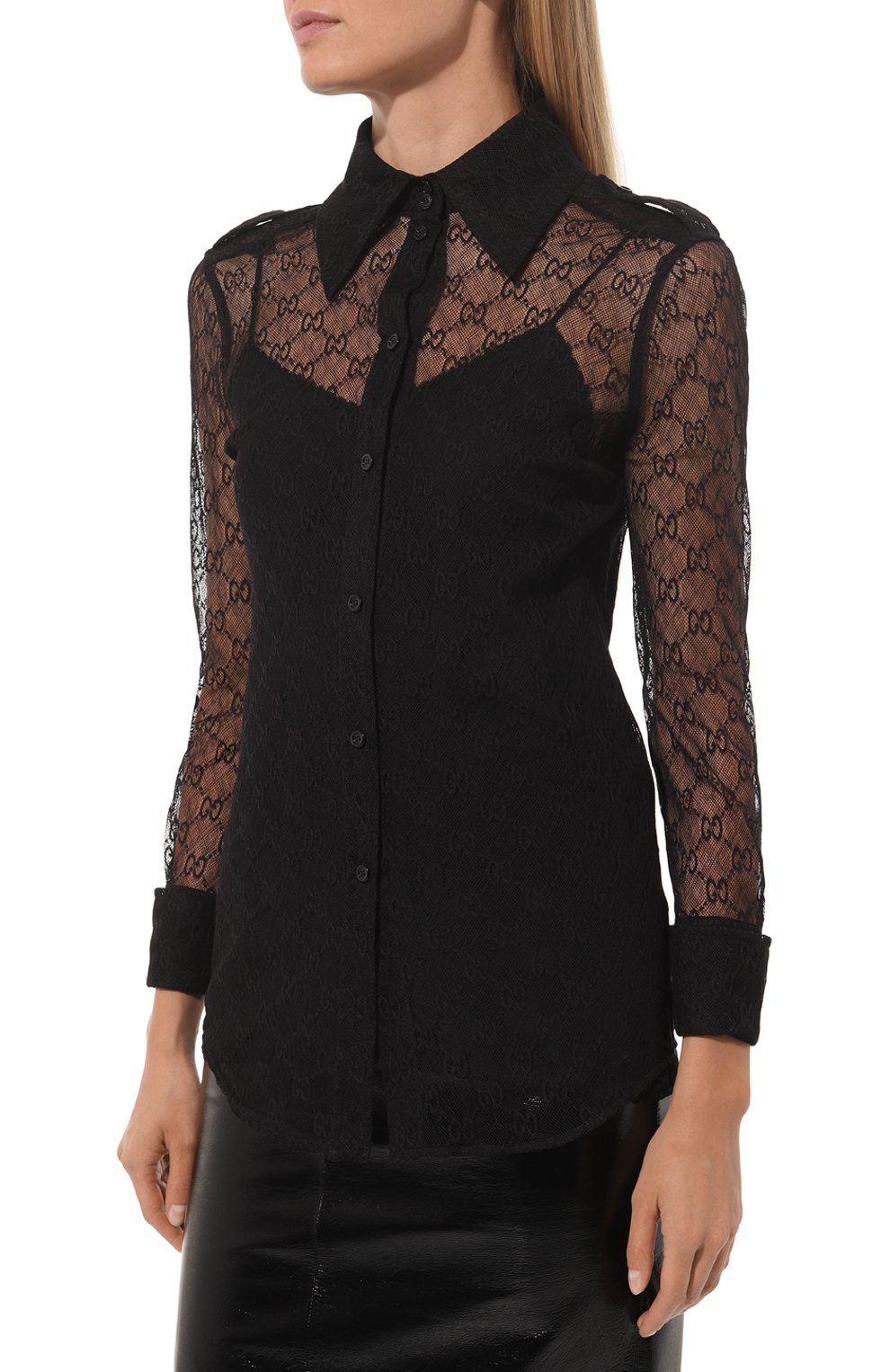 Кружевная рубашка GUCCI, арт. 675824 ZAHQF, фото 3