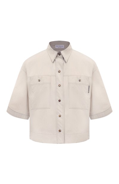 Женская хлопковая рубашка BRUNELLO CUCINELLI, арт. ML949B1348