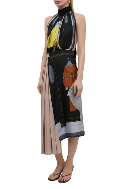 Шелковое платье LANVIN разноцветного цвета по цене 243000 руб., арт. RW-DR337I-4844-P21, фото 3 Шелковое платье LANVIN, арт. RW-DR337I-4844-P21, фото 3