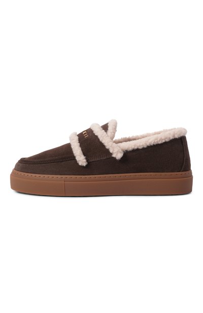 Замшевые лоферы shearling loafer INUIKII, арт. 1006.003.0021, фото 4