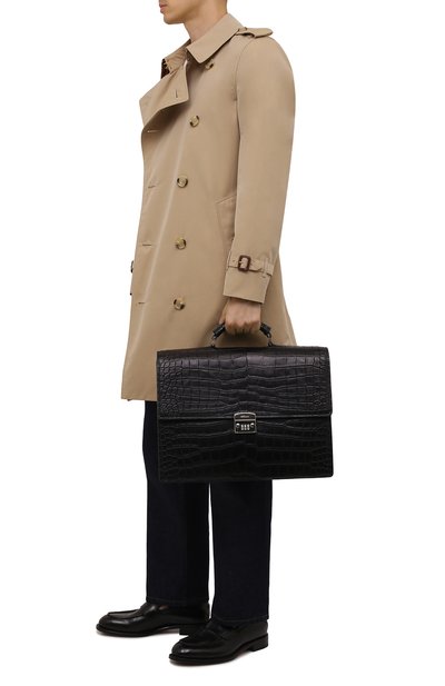 Портфель из крокодила KITON, арт. UBWALLN00102/CP0R, фото 2