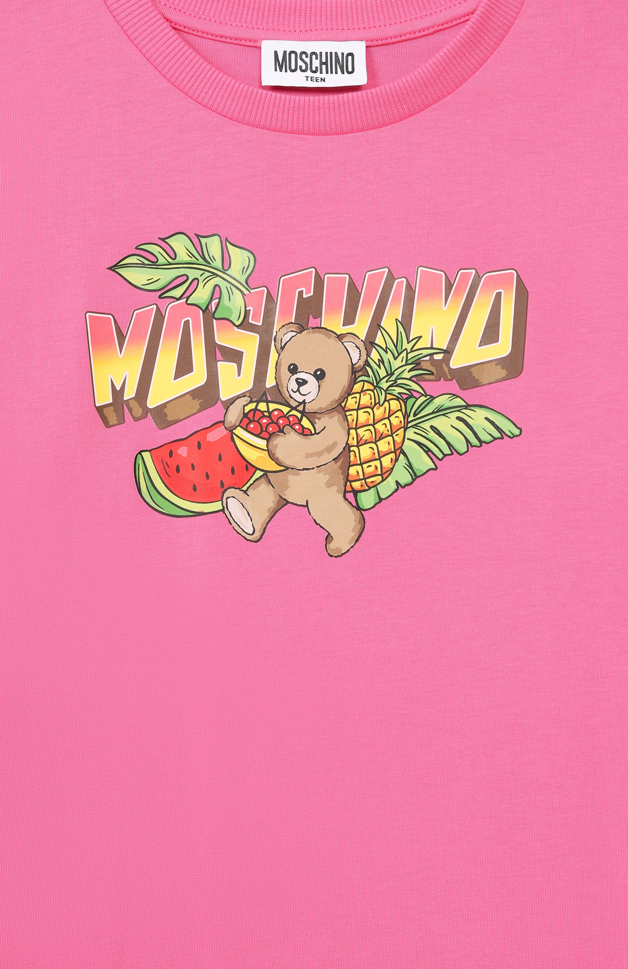 Хлопковая футболка MOSCHINO, арт. HJM060/LAA23, фото 3