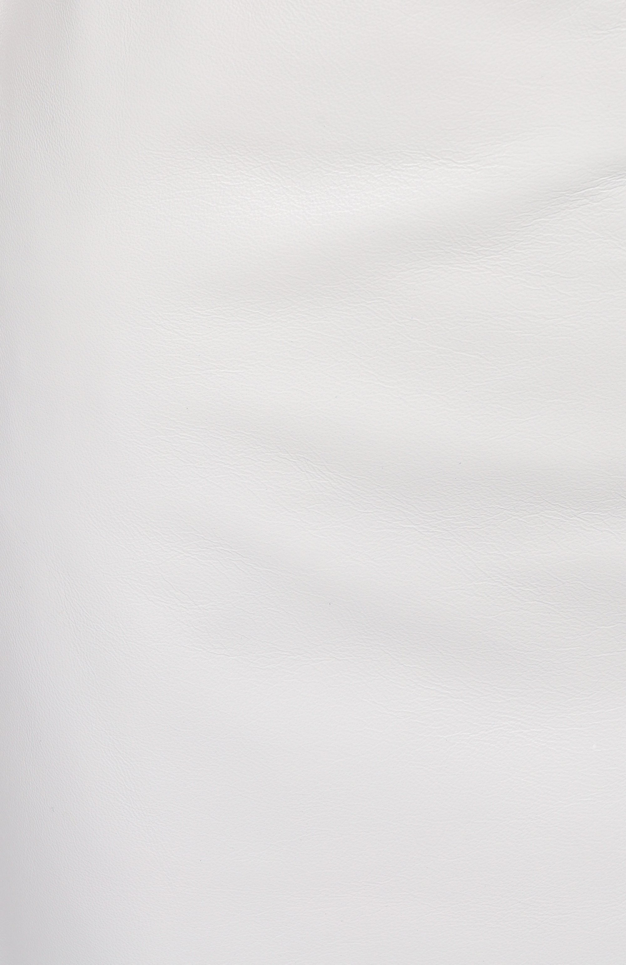 Кожаная юбка SASHAVERSE белого цвета по цене 110700 руб., арт. SKLT016/LEATHER.100/SS25, фото 6 Кожаная юбка SASHAVERSE, арт. SKLT016/LEATHER.100/SS25, фото 6