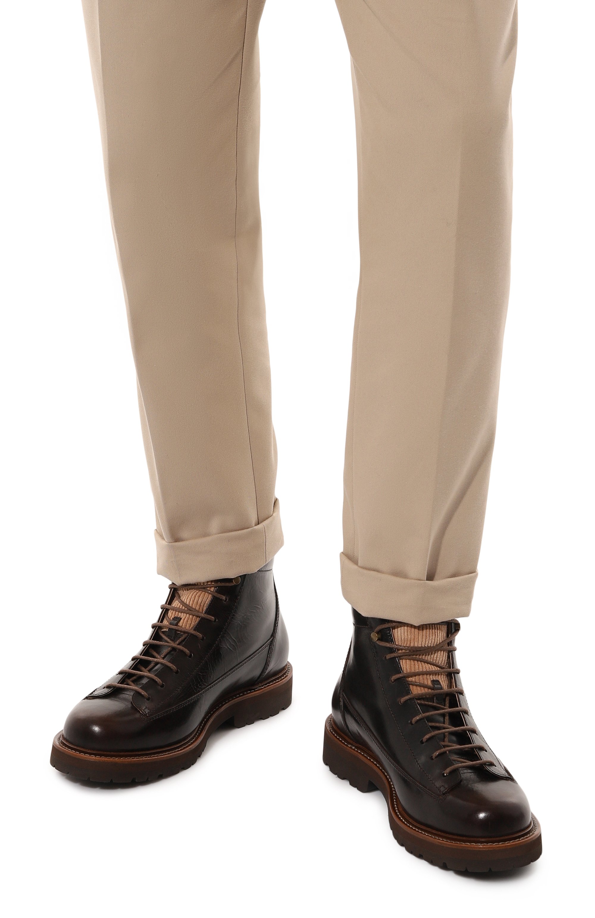 Кожаные б�отинки urban outdoor BRUNELLO CUCINELLI, арт. MZUWXPW717, фото 3