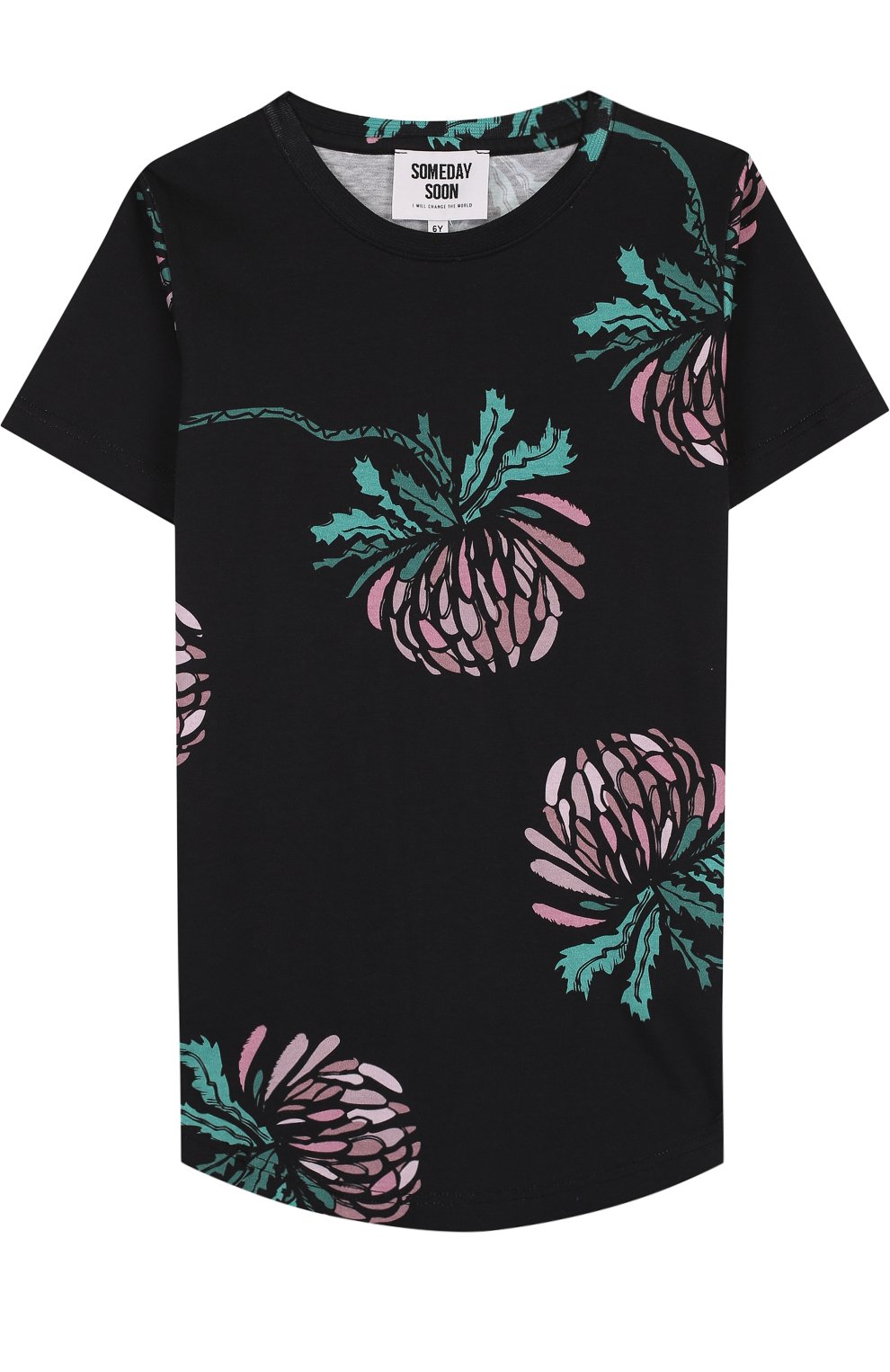 Хлопковая футболка с принтом SOMETIME SOON, арт. 80130567, фото 1