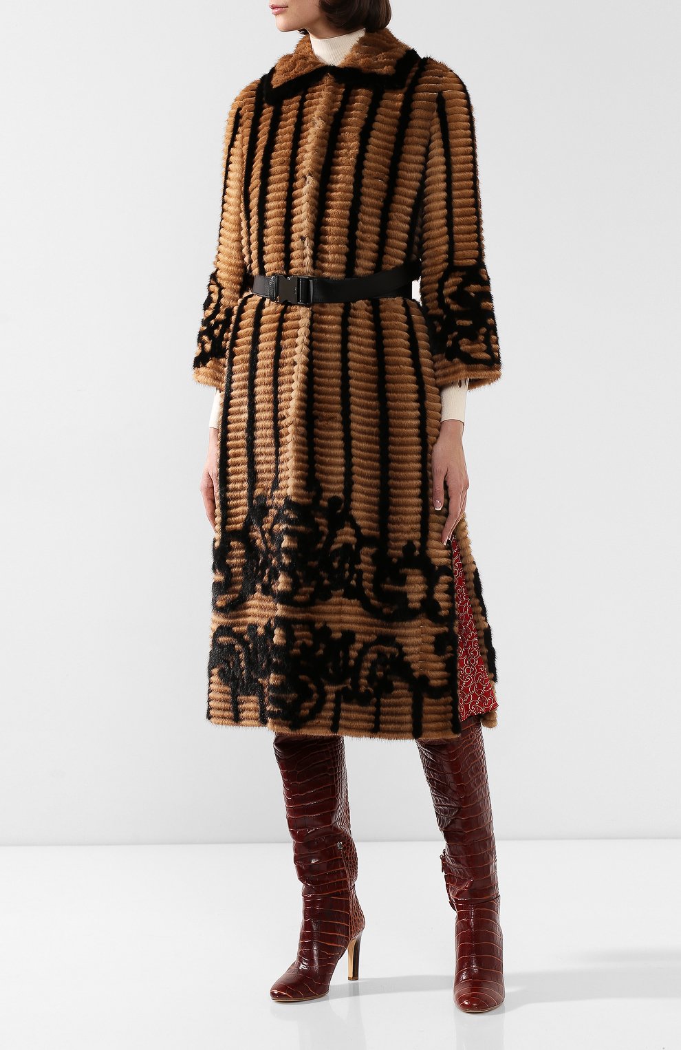 Шуба из меха норки FENDI, арт. FNF73H A8QS, фото 3