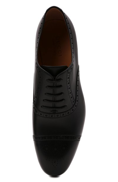 Кожаные оксфорды GUCCI, арт. 658215/1W600, фото 5