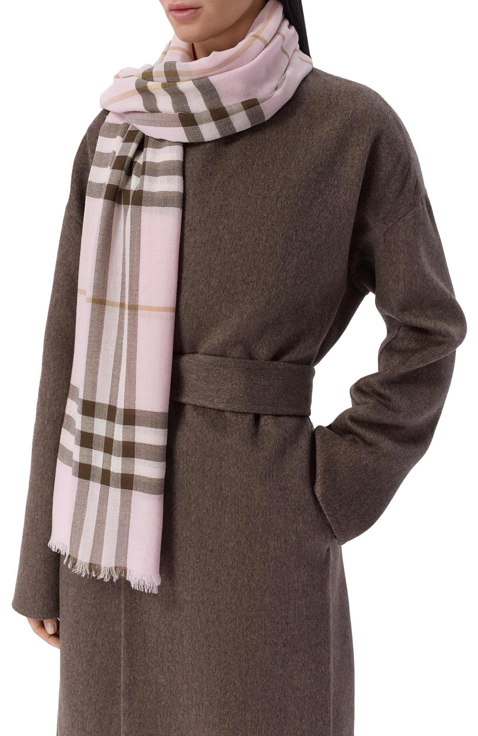 Шерстяной шарф BURBERRY, арт. 8114135, фото 2