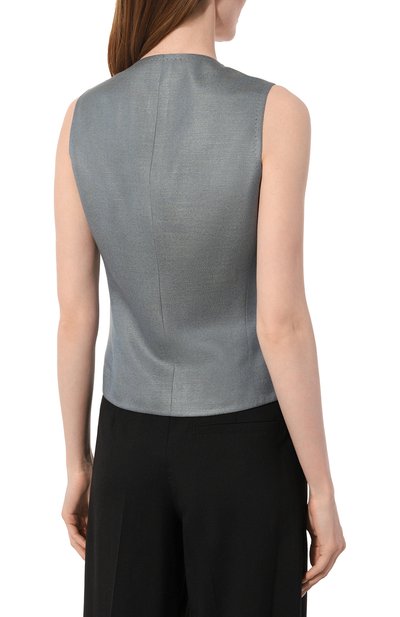 Жилет из вискозы KITON, арт. D47456K0919B, фото 4