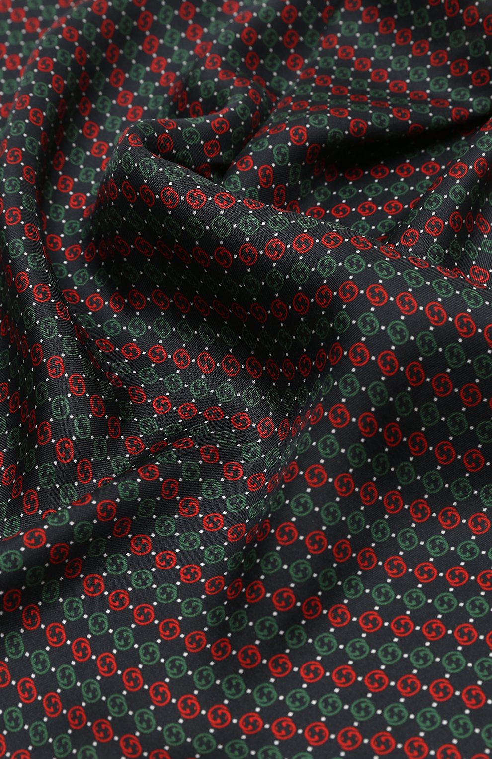 Шелковый платок GUCCI синего цвета по цене 20160 руб., арт. 649631 4G001, фото 2 Шелковый платок GUCCI, арт. 649631 4G001, фото 2