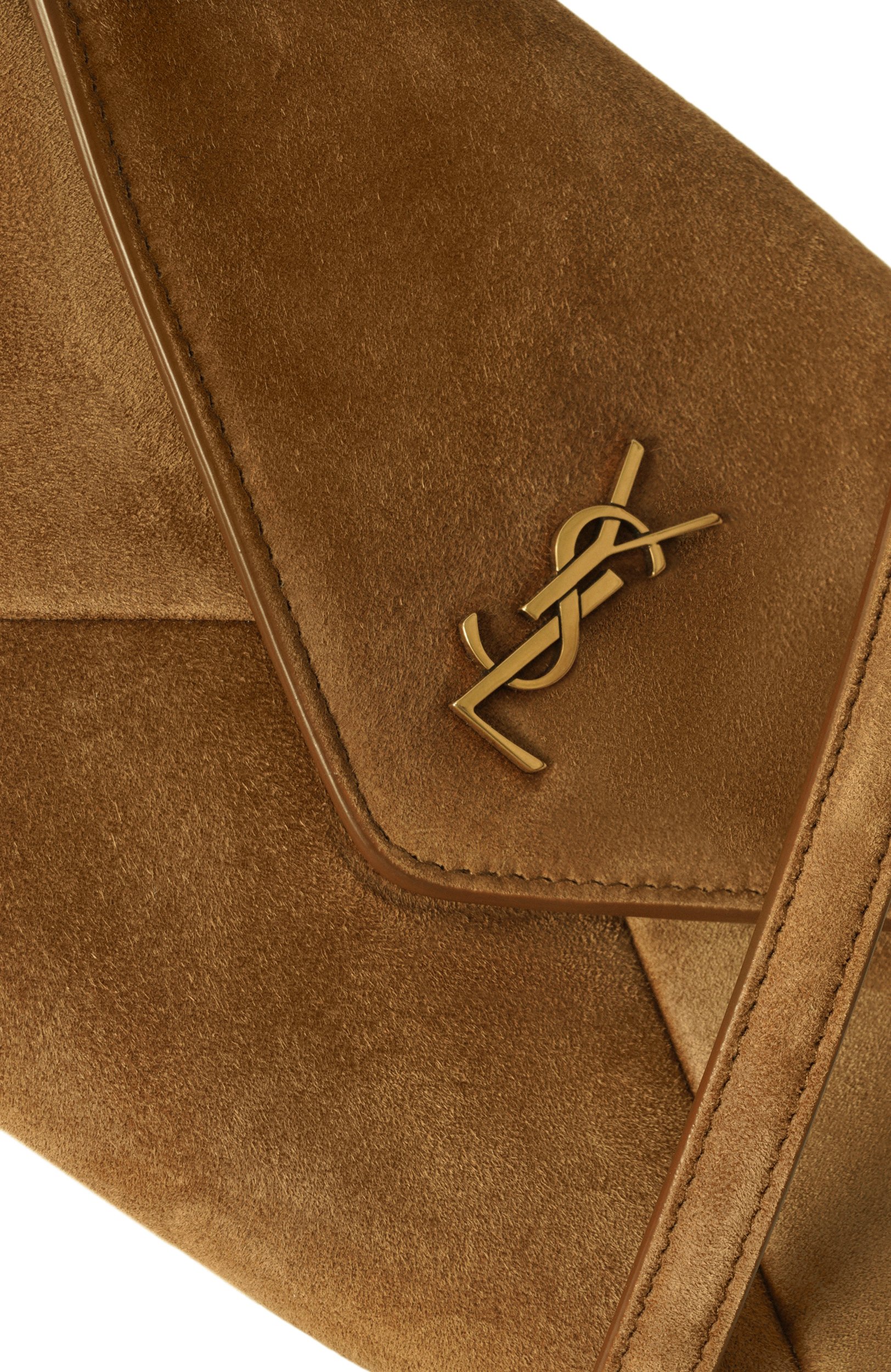 Клатч cassandre small SAINT LAURENT коричневого цвета по цене 198500 руб., арт. 855569/1U80W, фото 6 Клатч cassandre small SAINT LAURENT, арт. 855569/1U80W, фото 6