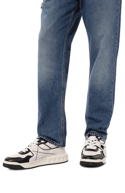 Кожаные кеды one stud VALENTINO, арт. 3Y2S0H23XME, фото 3