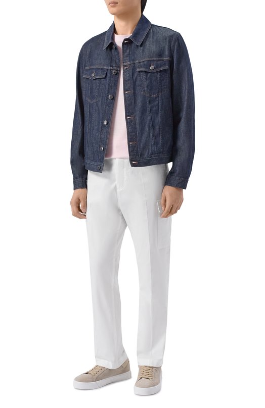 Футболка изо льна и хлопка BOSS 50559163 Розовый  50559163 Фото 2