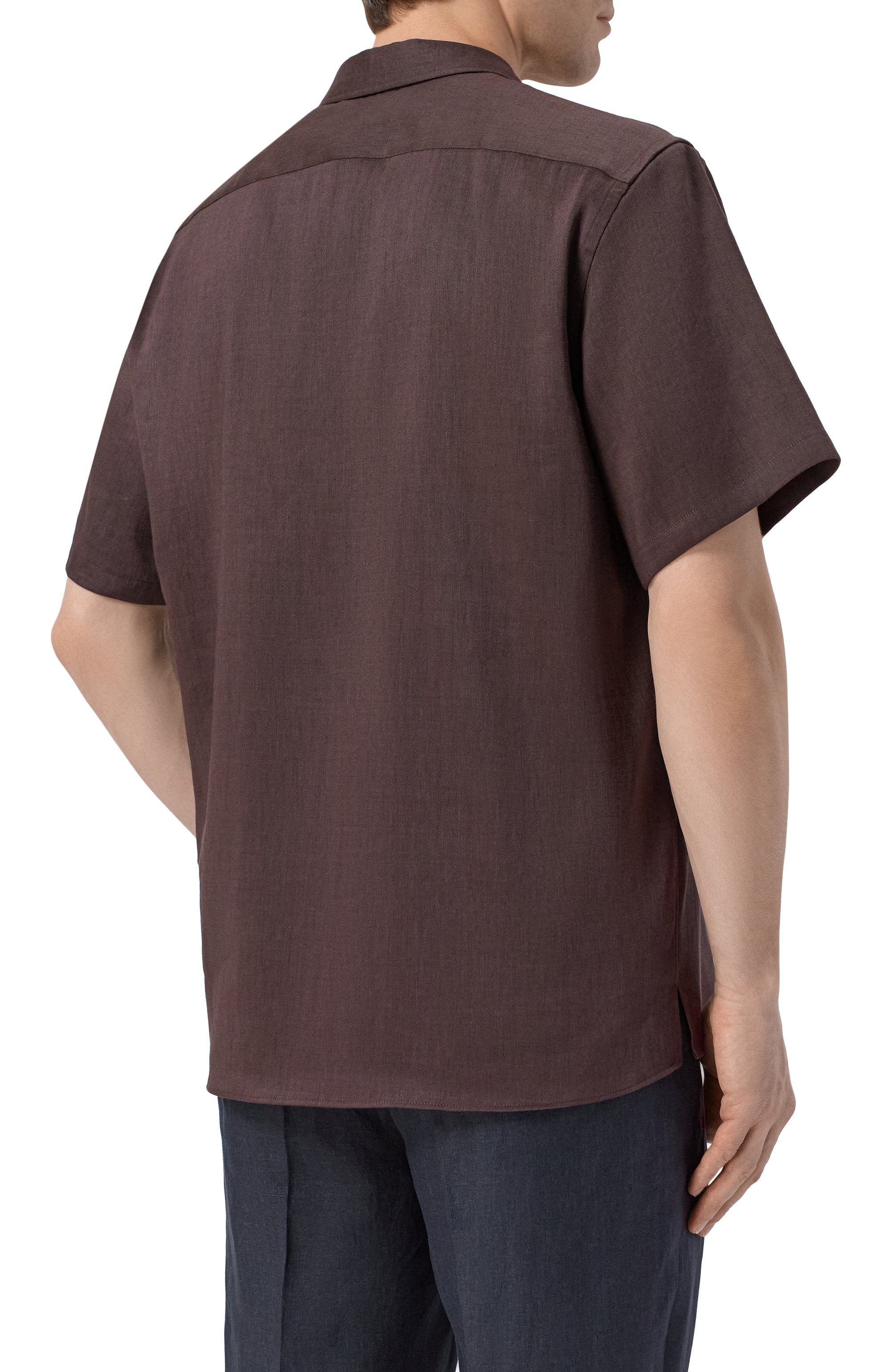 Рубашка изо льна и шерсти CORNELIANI, арт. 27I201/2718468, фото 4