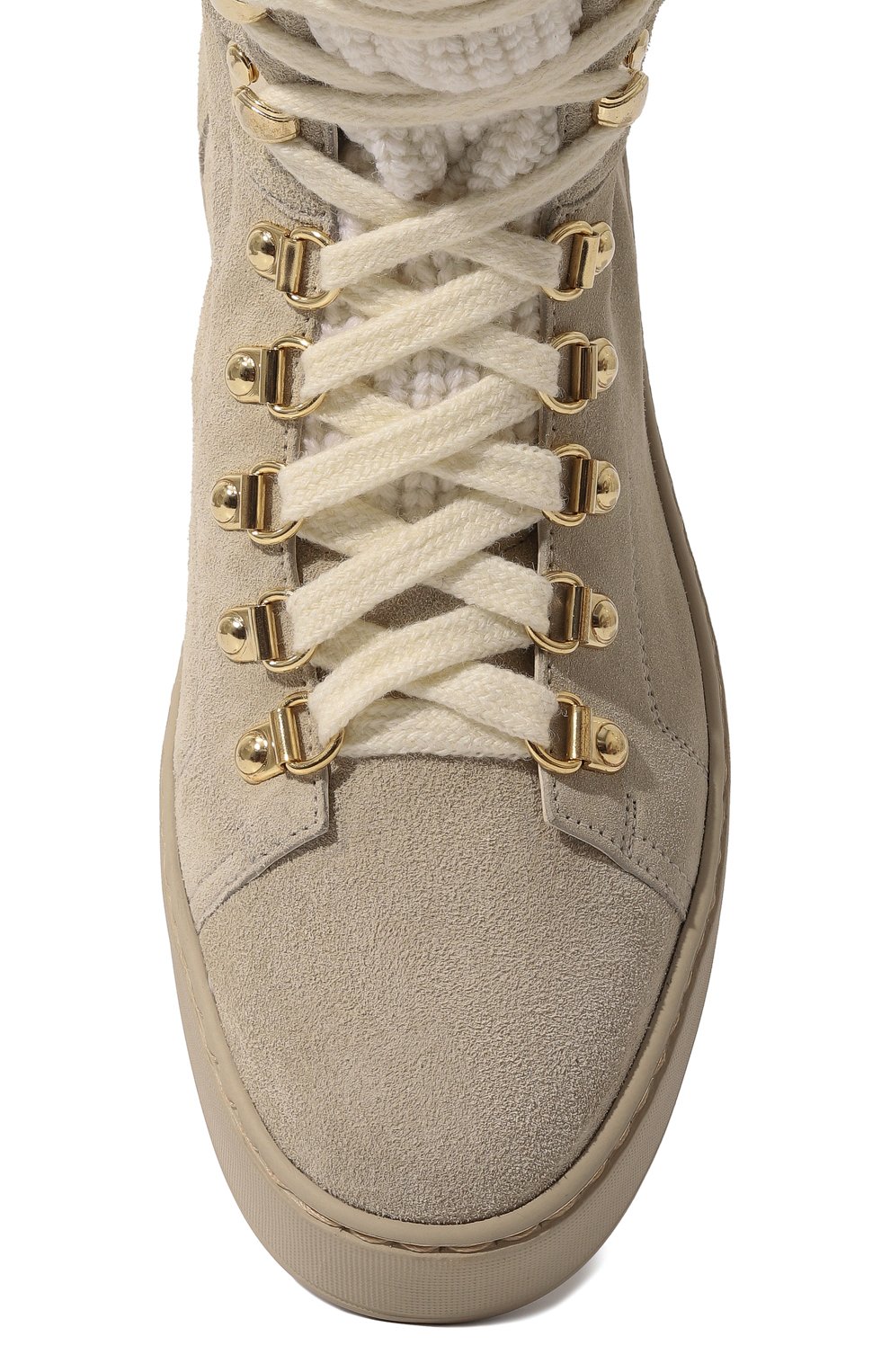 Замшевые кеды SANTONI бежевого цвета по цене 85750 руб., арт. WBVI61036SABTSAPE20, фото 6 Замшевые кеды SANTONI, арт. WBVI61036SABTSAPE20, фото 6