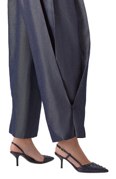 Кожаные туфли GIORGIO ARMANI темно-синего цвета по цене 125500 руб., арт. GW003927/AF28724, фото 2 Кожаные туфли GIORGIO ARMANI, арт. GW003927/AF28724, фото 2