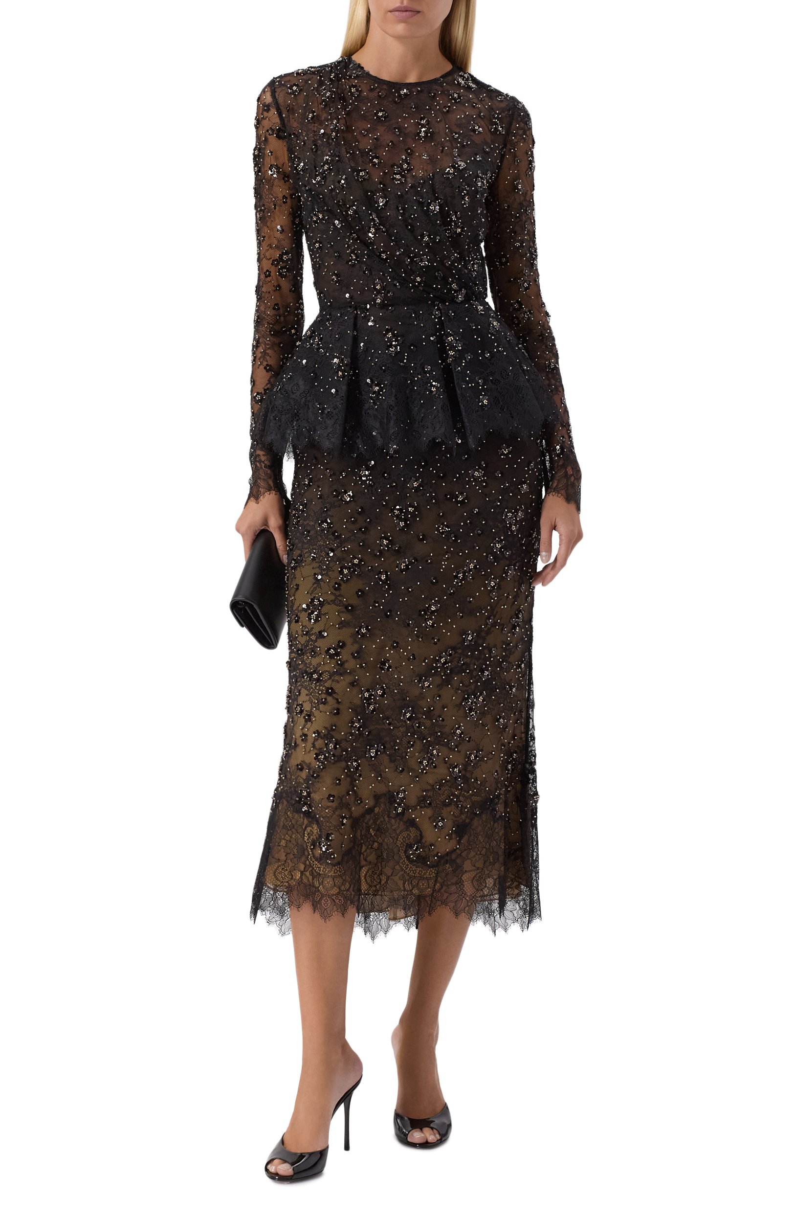 Топ с отделкой пайетками ELIE SAAB, арт. T0415NP26/LAE04, фото 2