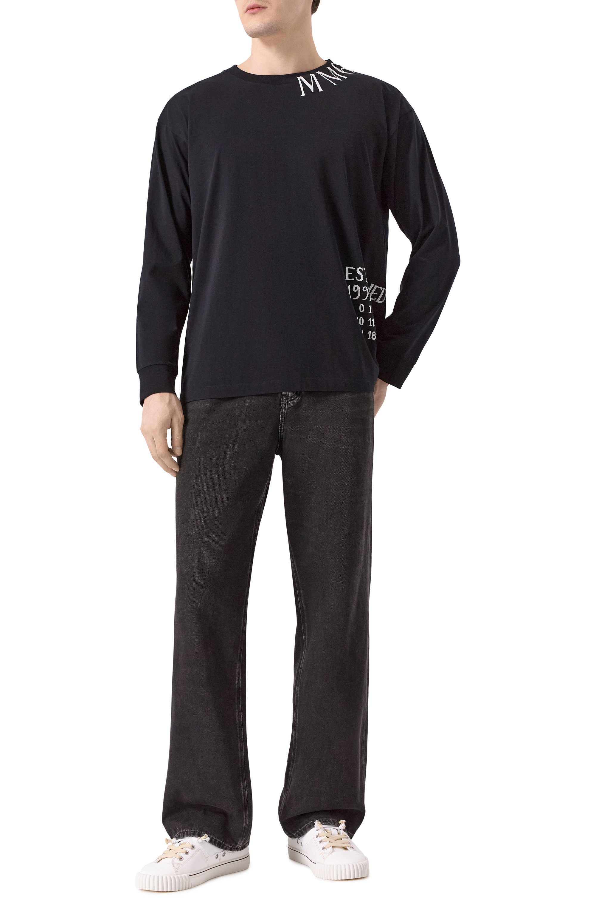 Хлопковый лонгслив MM6, арт. SH0GC0047/S24312, фото 2